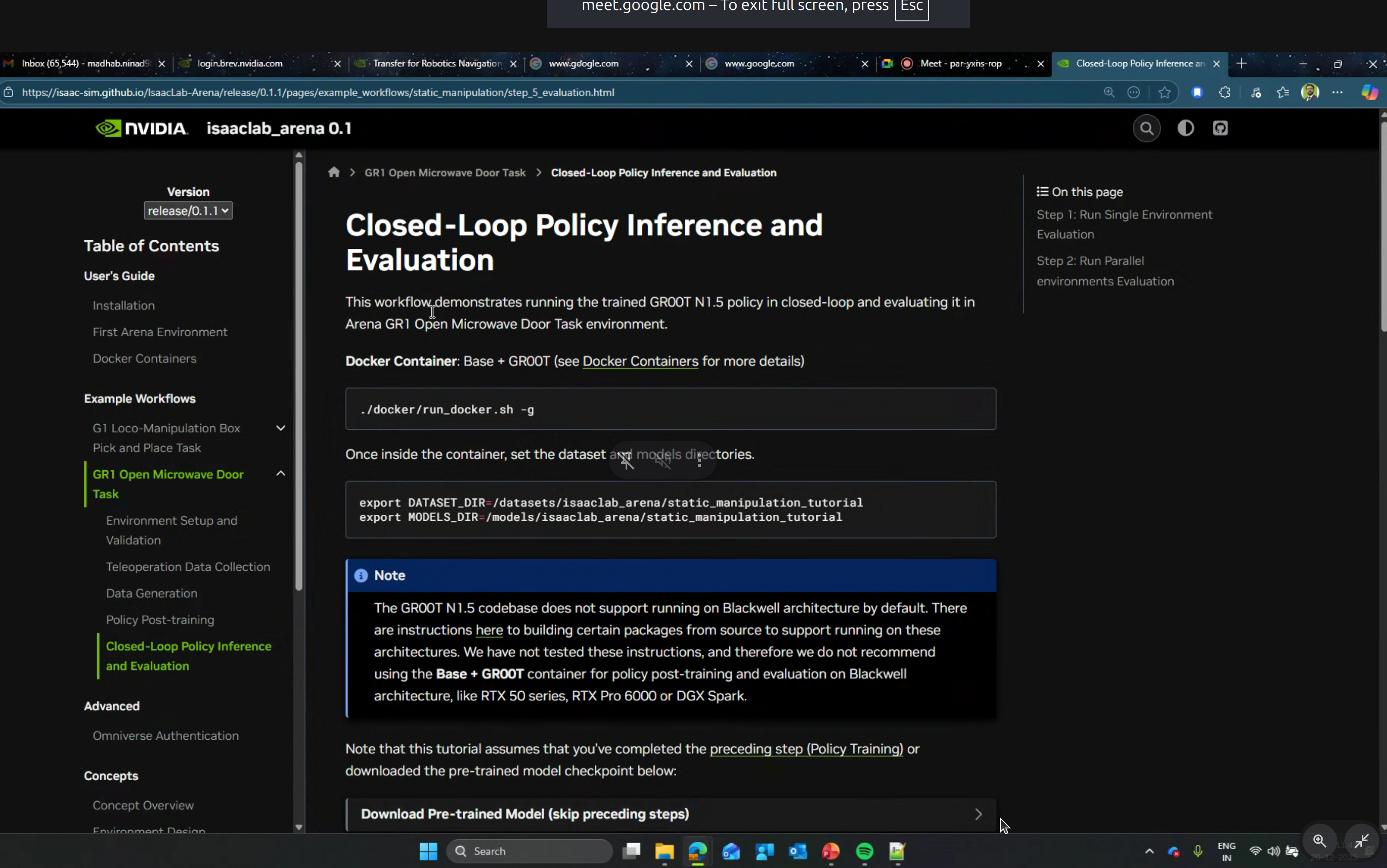Docker setup and Blackwell architecture notes