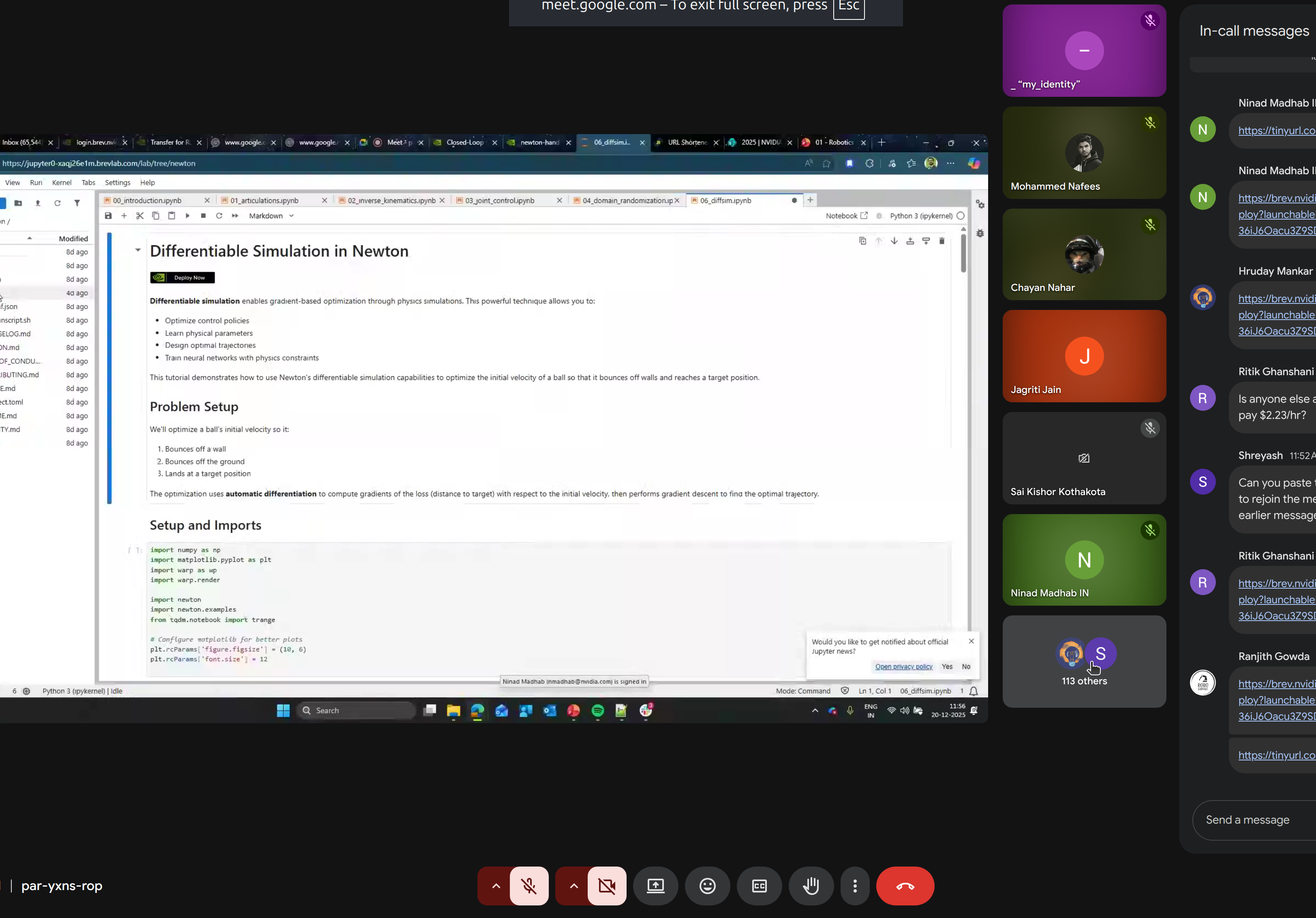 Tutorial on differentiable simulation