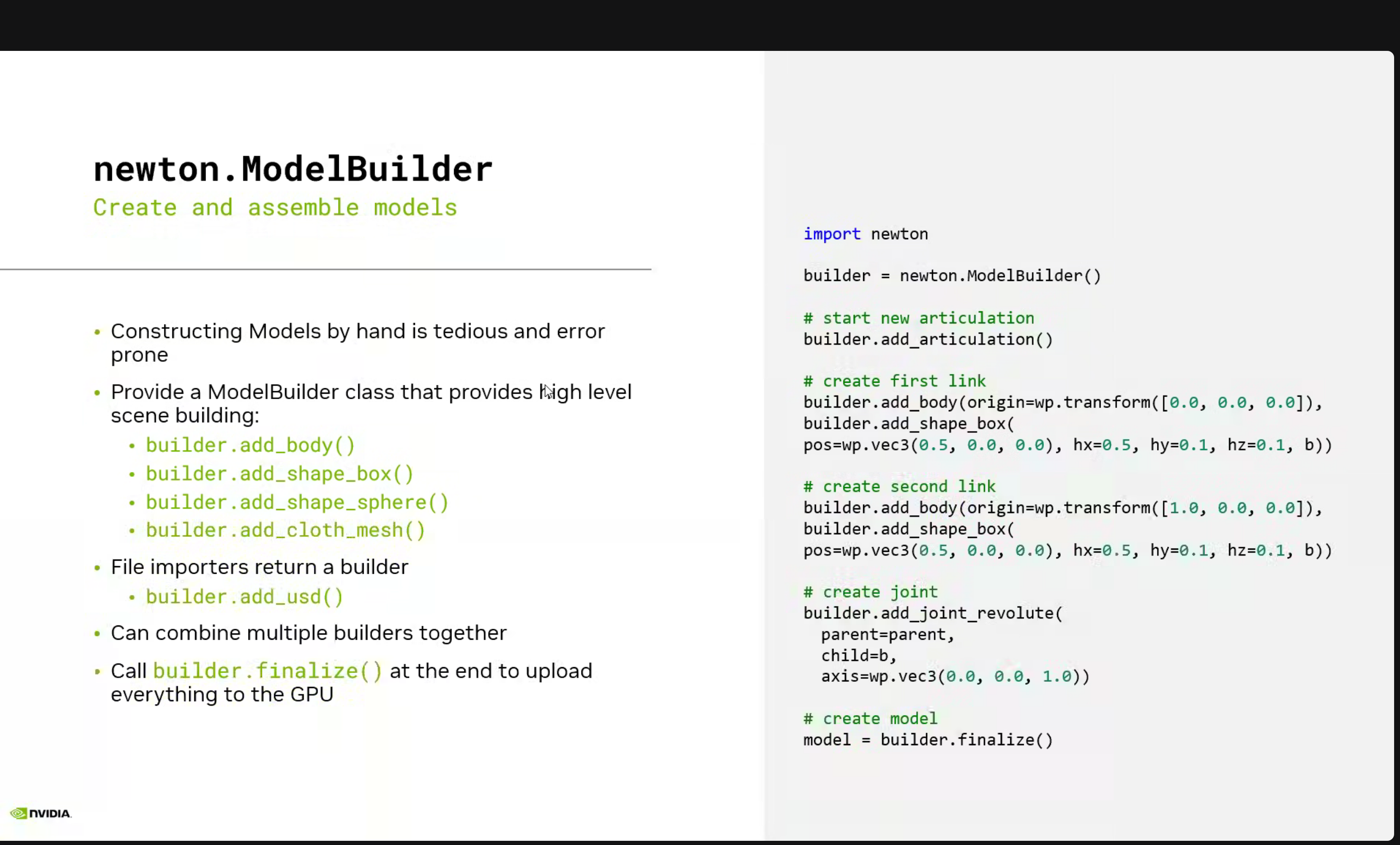 High-level scene building methods