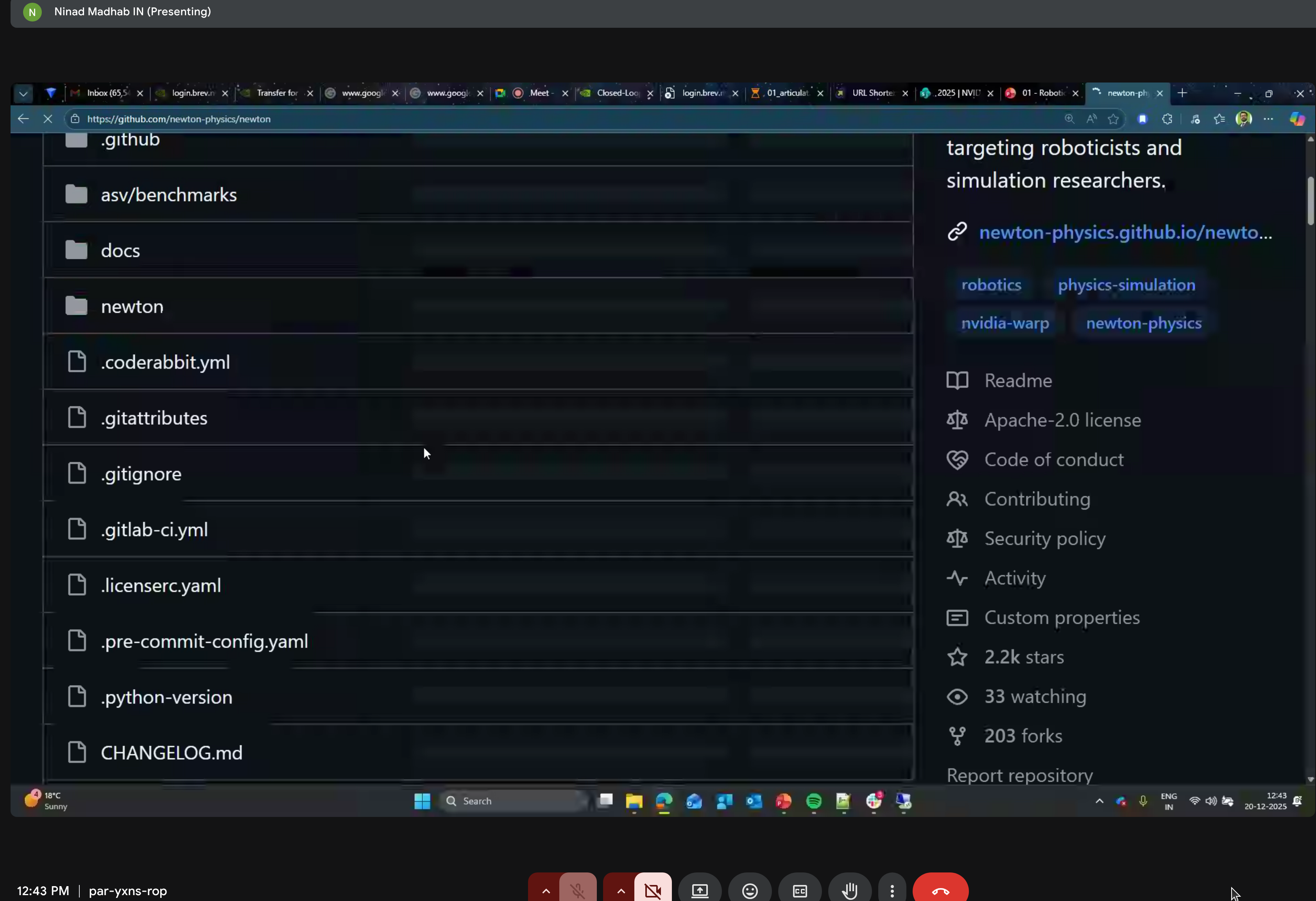 Repository folder structure