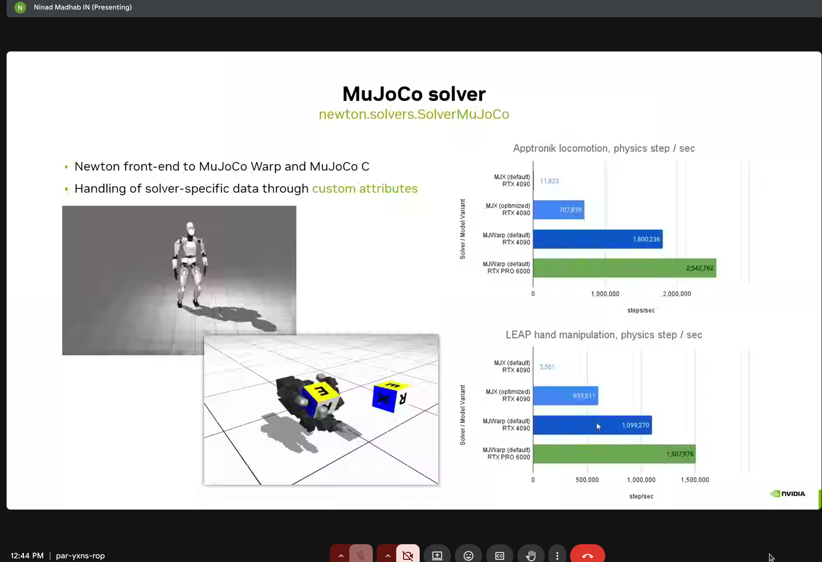 Apptronk locomotion and LEAP hand benchmarks