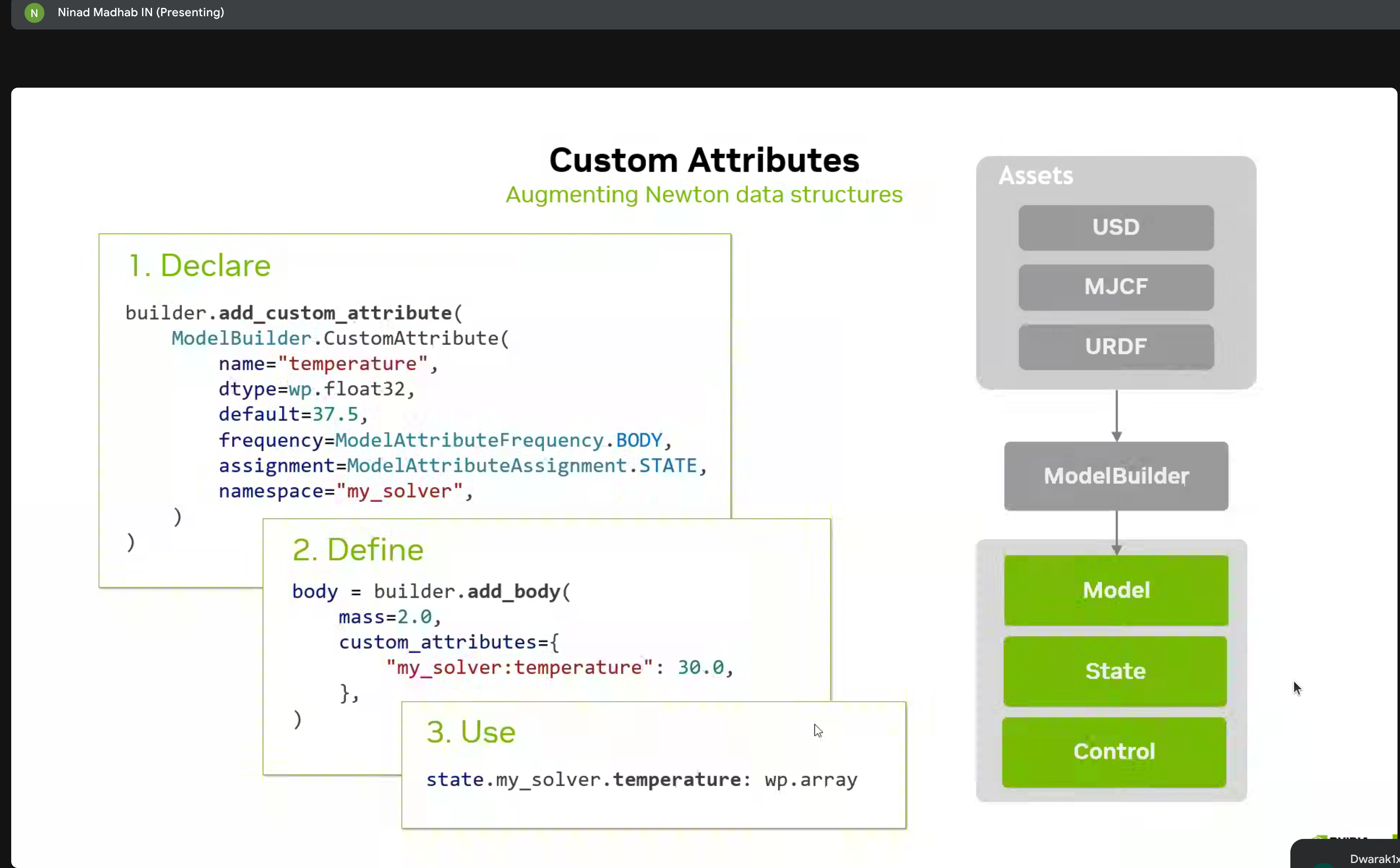 Declare, Define, Use workflow