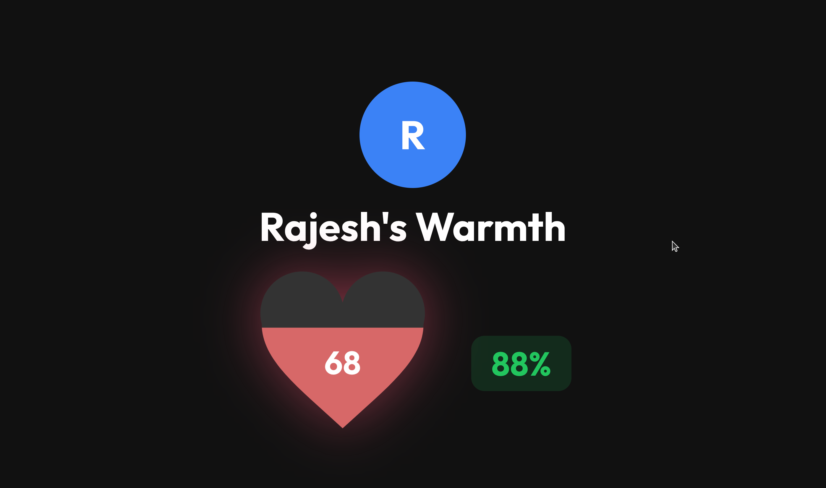 Rajesh's Warmth